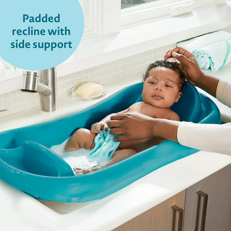 The First Years Newborn to Toddler Tub, Blue, Sure Comfort Deluxe