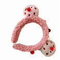 thumbnail image 4 of Cute 3D Cartoon Cookie Headband Makeup Hair Hoop Fuzzy Furry Plush Hairband Hair Accessories Photo Props for Women Girls, 4 of 11