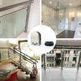 thumbnail image 3 of Glass S 4/8pcs Stainless Steel Glass S Adjustable Glass Bracket Flat, 3 of 4