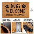 thumbnail image 3 of MAINEVENT  Dogs Welcome People Tolerated Outdoor Welcome Mat for Outside 30x17 Inch Coir, 3 of 9