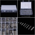 thumbnail image 3 of ZOUSSIQI 280Pcs Spring Pin, Stainless Steel Spring Tension Pins Set M1.5 M2 M2.5 M3 M4 M5 M6 M8 Spring Bars Link Pins with Box CA919-66458, 3 of 9