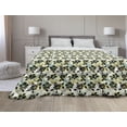 thumbnail image 1 of Floral Down Alternative Comforter, Succulents and Houseplants in Vases Drawn by Hand, Microfiber Quilt for All Season, 5 Sizes, Multicolor, by Ambesonne, 1 of 3