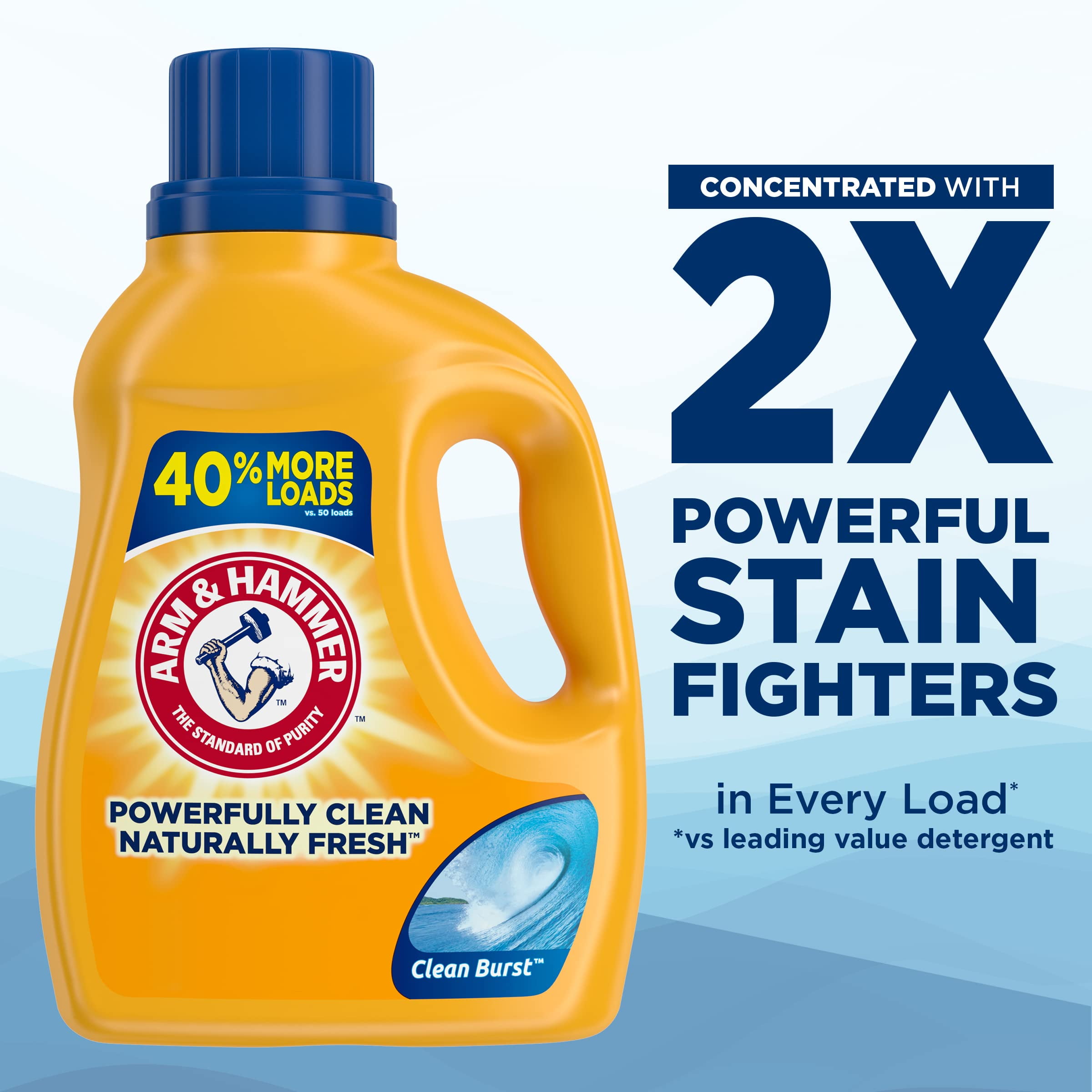 Clean Burst  105 Loads Liquid Laundry Detergent (Pack of 4)