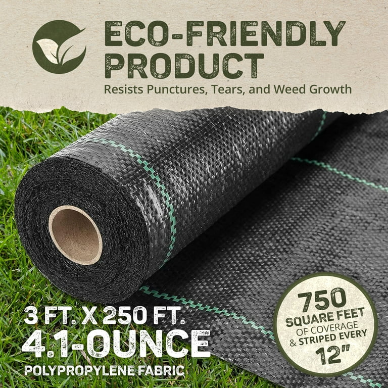 DeWitt Weed Barrier Fabric, 3 x 250 Feet, Heavy-Duty - Walmart.com