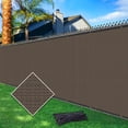 thumbnail image 1 of Pantalla de privacidad para cercas Cisvio 1,5 m x 15 m, 170 g/m², cortaviento, color marrón, 1 of 8