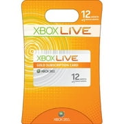 Xbox360 12mo Gold Live Sub Card