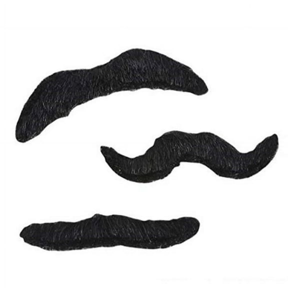 Rhode Island Novelty mustache, 3 piece set, 3.5-inch