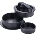 thumbnail image 1 of prensa para hamburguesas 3 en 1, kit de molde antiadherente para hamburguesas, prensa para hamburguesas y bistec molido, kit de prensa para hamburguesas para asar a la parrilla, 1 of 5