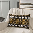 thumbnail image 5 of Cauagu traditional Elephant Print Pillow Covers with Envelope Closure,1PC Pillow Cases Decorative Pillow Case for Bed & Couch, Pillows Not Included-14"x20", 5 of 6
