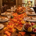 thumbnail image 5 of Hometravel Artificial Maple Leaf Vines Decorations, Fall Garland for Fireplaces and Dining Tables, Thanksgiving and Halloween Home Accent, 5 of 8
