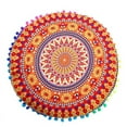 thumbnail image 2 of Mandala Pillow Cover- Hippie Mandala Floor Pillow Cover, Cushion Cover, Pouf Cover Round Bohemian Yoga Decor Floor Cushion Cover, 2 of 6