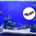 thumbnail image 3 of Flmtop Ornament Seperated Shipwreck Shape Landscape Plastic Broken Boat Aquarium Decoration for Fish Tank Random Color, 3 of 9