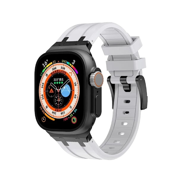 Correa De Lujo Compatible con Apple Watch Silicon Suave, Todas las Series