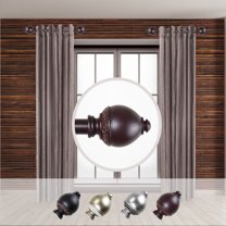 Rod Desyne Ramona 1 - inc  dia. Side Curtain Rod 12-20 inch long , Set of 2-Color:Mahogany