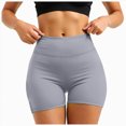 thumbnail image 2 of KPOPLK Women's Workout Biker Shorts - 3"/5"/8" High Waisted Tummy Control Spandex Booty Shorts for Volleyball Gym Yoga Shorts Dance,Grey,Size S, 2 of 6