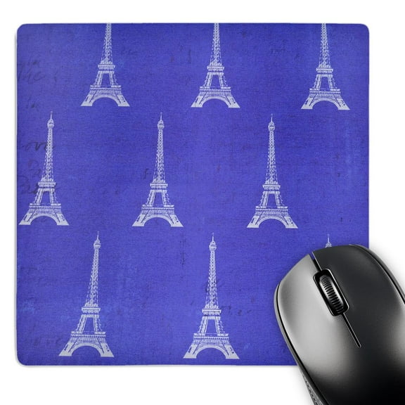 3dRose, Eiffel Towers On Purple, MousePad