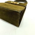 thumbnail image 6 of Pre-Owned Salvatore Ferragamo Gancini handbag in brown suede for women (Fair), 6 of 16