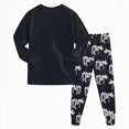 thumbnail image 4 of Little Boys Pajamas 2 Pieces Long Set Dinosaur Printed Pjs Toddler Clothes for Boys Jammies Kaprioy Pajamas Set 2T-7T, 4 of 7