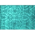 thumbnail image 1 of Ahgly Company Indoor Rectangle Abstract Turquoise Blue Contemporary Area Rugs, 6' x 9', 1 of 4
