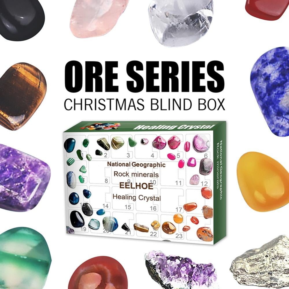 AVAIL 24 PCS Ore Blind Box Crystal Advent Calendar 24 Days Count Down Stone Collection Ornament Gift Novelty Healing Crystal Holiday Party Idea Advent Calendar Kids - Walmart.com AVAIL 24 PCS Ore Blind Box Crystal Advent Calendar 24 Days Count Down Stone Collection Ornament Gift Novelty Healing Crystal Holiday Party Idea Advent Calendar Kids - Walmart.com
