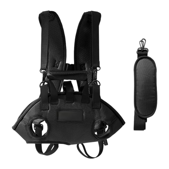 Carrier de mochila para perros Caminata conveniente para ancianos Arnés de levantamiento de mascotas L