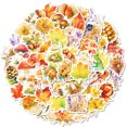 thumbnail image 1 of Calcomanías de vinilo de otoño dibujadas a mano con forma de hoja de otoño, 50 unidades, 1 of 2