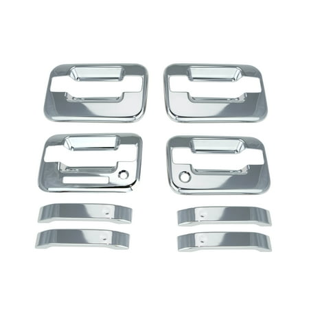 - 04-14 Ford F150 Chrome Door Handle Cover 4D W/ Keypad & W/Passenger Keyhole 04 05 06 07 08 09 10 11 12 13