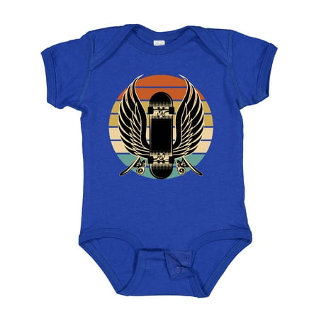 

Inktastic Skateboard Retro Skateboarding Gift Baby Boy or Baby Girl Bodysuit