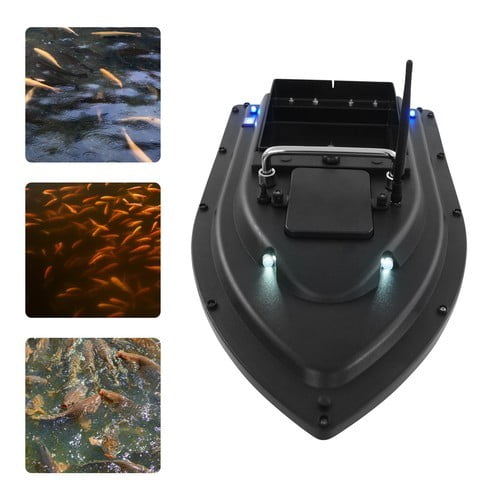 RC Fishing Bait Boat with GPS Dual Motors Fish Finder with Night Light Signal 19.09*10.24*6.69in for Lakes, Rivers, Reservoirs, Ponds