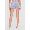thumbnail image 4 of Women's WAX Acid Wash Denim Distressed Fixed Cuff Shorts, 4 of 4