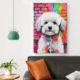 thumbnail image 4 of Super Cute Maltese Dog Puppy Art Painting Artworks Picture Print Poster Wall Art Painting Canvas Gift Decor Home Posters Decorative 16x24inch(40x60cm), 4 of 6