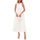 thumbnail image 1 of Vestido PRETTYGARDEN Primavera Verano Sin Mangas Línea A Midi Blanco Talla L, 1 of 8