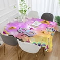 thumbnail image 5 of SKYSONIC Mardi Gras Tablecloth Waterproof Washable Polyester Square Table Cover Durable Tablecloth for Kitchen Dining Table Party Decor (54 X 54 Inch), 5 of 7