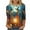 FY1-Halloween Tops-Blue, variant on VKOYWKM Halloween Tops Women 3/4 Length Sleeve Womens Tops Fall Crew Neck Loose Witch Graphic T Shirts Halloween Costume