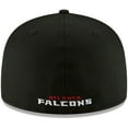 thumbnail image 4 of Men's New Era Black Atlanta Falcons Omaha 59FIFTY Fitted Hat, 4 of 4