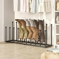 thumbnail image 6 of Free Standing Shoe Racks - Black Metal Boot Rack Organizer Tall Boots for Dorm Room, Closet, Entryway, Bedroom, Patio Outdoor, Hallway, Black, Shoe Storage Fit for 10 Pairs, 6 of 7