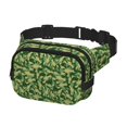 thumbnail image 2 of Honeii Crayfish Army Print Square Double Layer Waist Bag,Waist Belt Bag Fashion Fanny Women and Men,For Travel Running Hiking Walking, 2 of 9