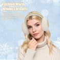 thumbnail image 2 of KOITHOT 2 Pcs Ear Muffs for Women, Foldable Fluffy Earmuffs with Headband, Multicolor Winter Outdoor Earmuffs, 2 of 6