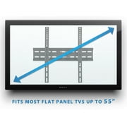 Mount-It! Low Profile TV Wall Mount Tilt Bracket for Flat Screens, Fits 32-55 TVs, 77 lbs. Capacity