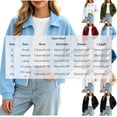 thumbnail image 3 of XRoczxe Women's collared zip-up short jacket, long-sleeved loose-fitting casual sweatshirt style, simple and sophisticated autumn and winter outfit | Multiple colors available, 3 of 8