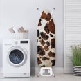 thumbnail image 3 of Kuiaobaty Ironing Board Cover Retro Brown Cow Print Pattern Washable Iron Protector Cover Dust Cover with Elastic Edge and Adjustable Straps Easy to Install for Ironing Board, 3 of 5