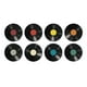thumbnail image 1 of Pegatinas de vinilo para pared con discos, paquete de 8, estética retro de los años 50, señal de rock, fiesta, adecuado para la pared de casa, música, fiesta, 1 of 8