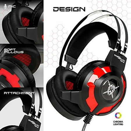 ONEXELOT Gaming Headset-2019 New Model Anubis Gaming Headphone with Noise Isolation Microphone Surround Stereo Sound, (Best Gaming Modem 2019)