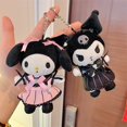 thumbnail image 2 of Sanrio Kawali Kuromi Hello Kitty My Melody Cinnamoroll almohada llavero de felpa Anime juguete para niños colección de dibujos animados para halloweenYZL142-K 12cm Fivean Toy model, 2 of 2