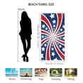 thumbnail image 3 of Patriotic Beach Towel 250th Anniversary 4th of July Independence Day Fireworks Stars Soft Towels for Travel Swimming Bath C, 3 of 7