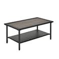 thumbnail image 5 of Dextrus Indoor Outdoor Wicker Coffee Table,Patio Furniture Rectangle Outside Side Table-Black, 5 of 6