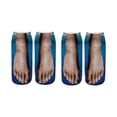 thumbnail image 1 of Two Pairs 3D Pattern Manicure Print Socks Funny Hidden Running Socks Women Personalized Stockings compression stockings Multicolor, 1 of 3