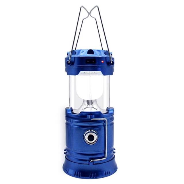 cámping Lámpara telescópica de emergencia para acampar luces LED solares de mano para tienda de campaña al aire libre (azul) FLhrweasw Nuevo