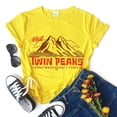 thumbnail image 3 of Harajuku Twin Peaks T-shirts women's clothing summer 2022 news Vintage Aesthetic Yellow T Shirt Casual O-neck Tshirts, 3 of 5