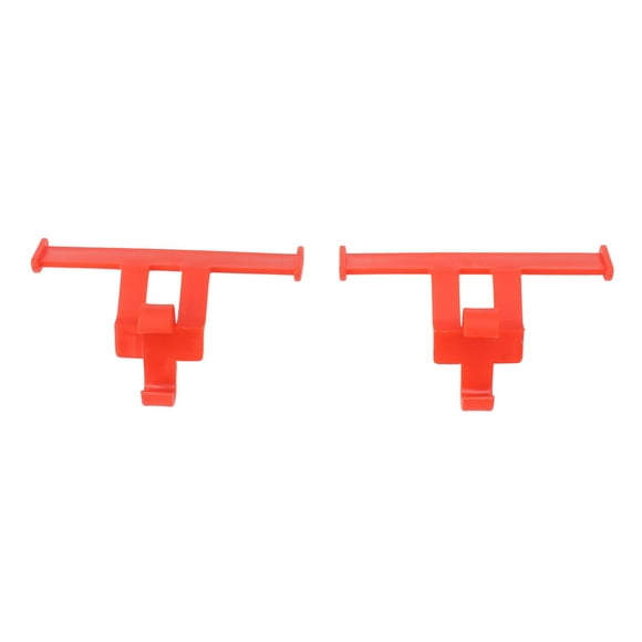 Qukaim 1 paire de sabots décoratifs en ABS avec trou pour chaussures - Rouge, 60_x_180_cm, Acrylonitrile butadiène styrène